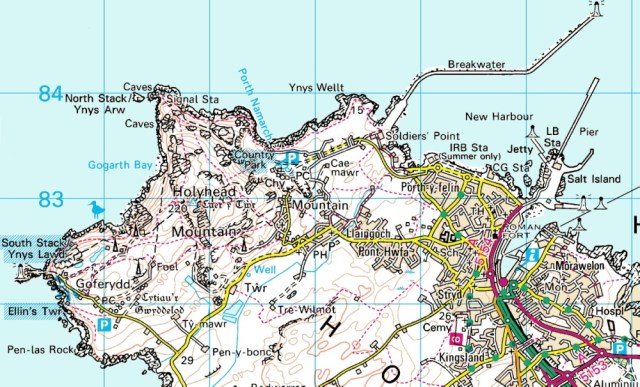 The northwest corner of the island of Anglesey