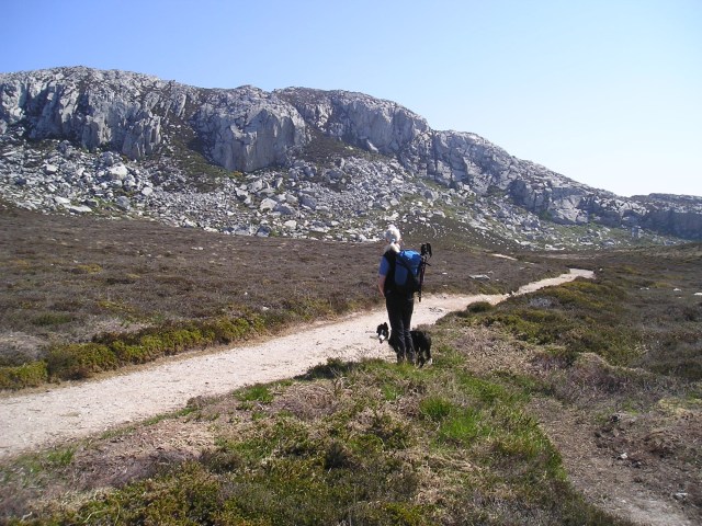 Closer view of the west side of Holyhead mountain