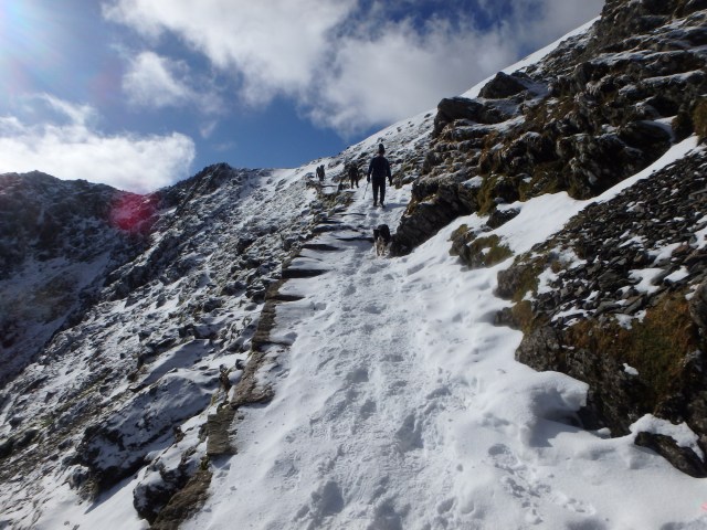 The approach to Bwlch Glas ….