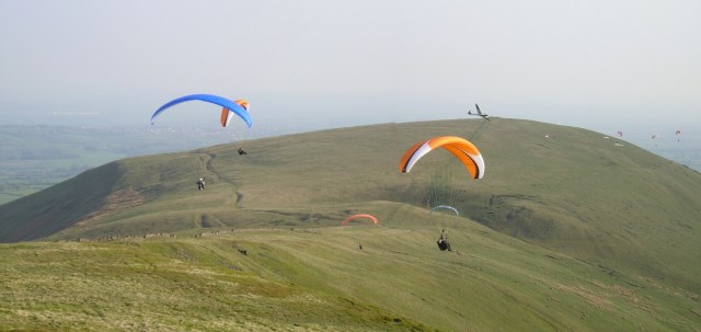 Playtime! Crowded skies near Parlick (May 2006)