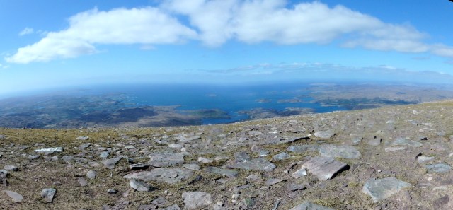 Sail Ghorm – the view northwest looking out to sea