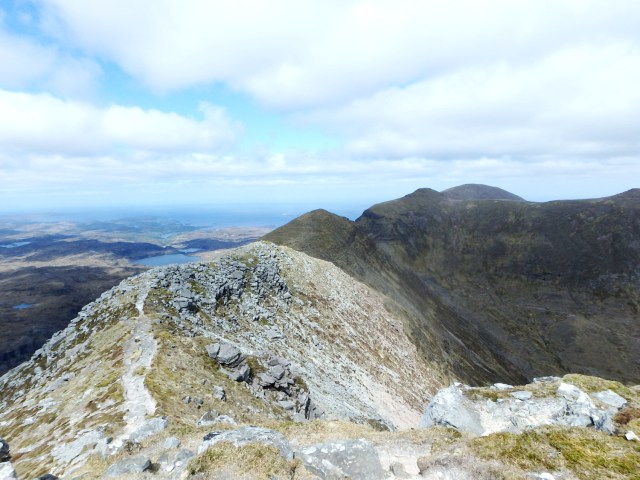The next section of the route heading north from Spidean Coinich