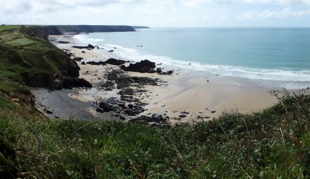 First view of Marloes Sands