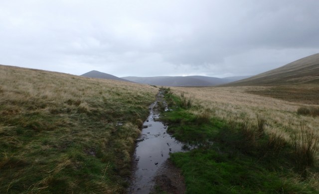 Looking back (north) towards Great Calva