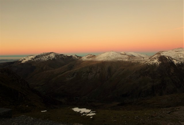 Looking northeast towards the Glyderau