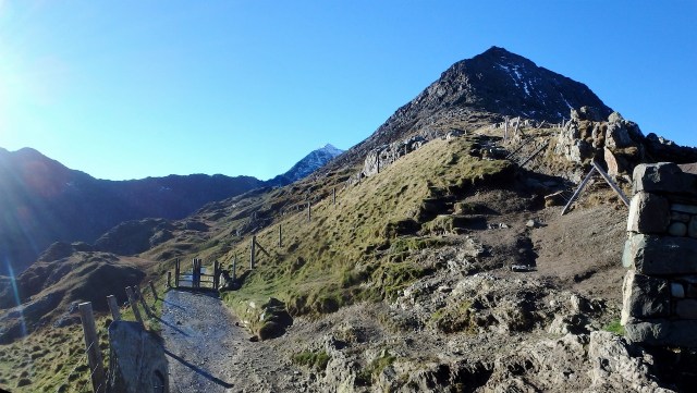 …. often mistaken for Yr Wyddfa (just appearing in the centre)