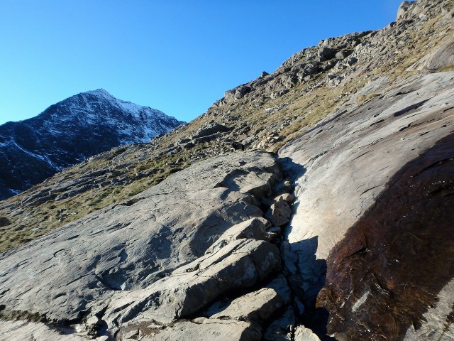 Not much snow on the PYG Track at this point ….