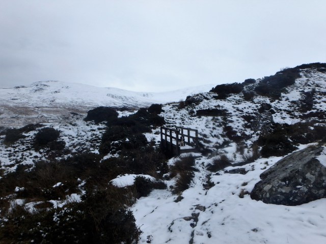 Early March 2016 – snow on the Carneddau, on the way out to Dulyn