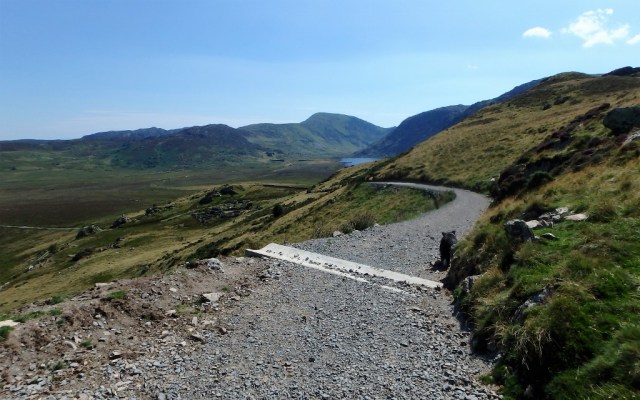 …. with Cwm Eigiau coming into view